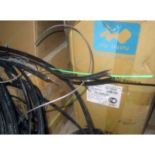 Оптический кабель Б/У для внешней прокладки (с металлическим тросом) в Дербенте, оптокабель БУ (Дербент)